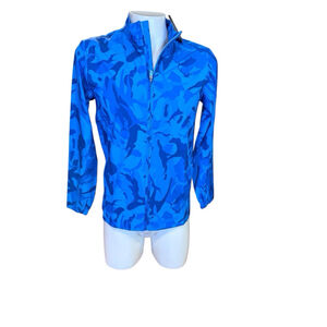 Men's Scales Full Zip Jacket Size S Blue Camo